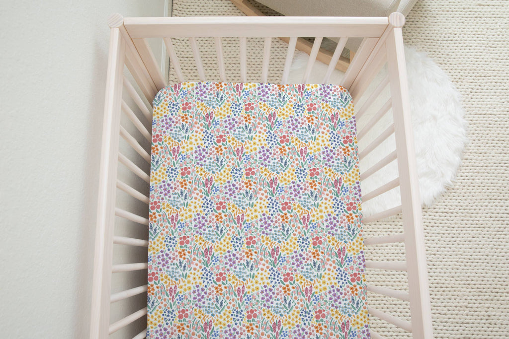 Whimsical Wildflower Crib Sheet